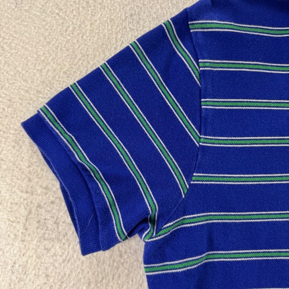 Polo Ralph Lauren Mens Striped Polo Shirt Classic Fit‎ Blue Green Casual Career - Picture 3 of 9